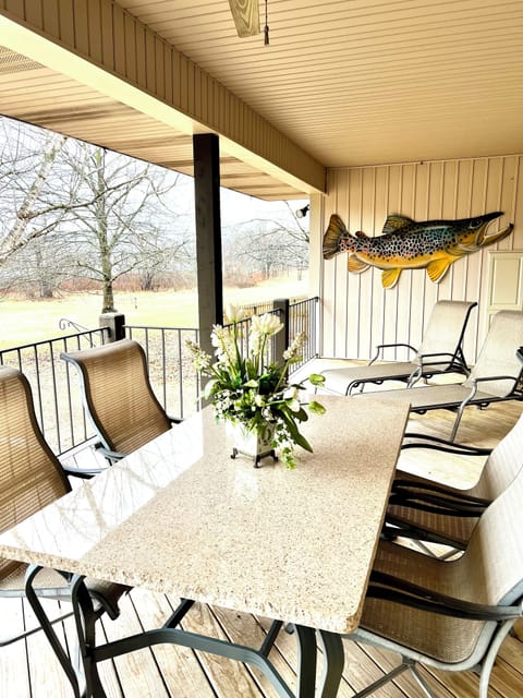 White river views. Large patio for entertaining and relaxing. Come stay awhile.