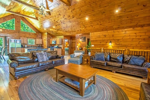 Features a spacious, wooded interior