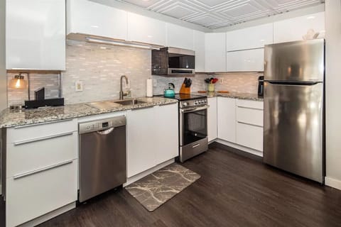 Step into modern culinary comfort in our cozy, updated kitchen.