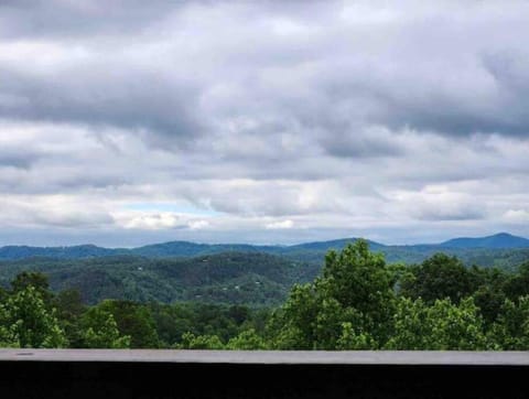Private deck view of the clouds before the rain and dew appears!!