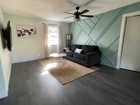 Upstairs living room with pull out couch