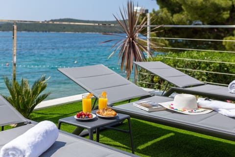View of the sea from the Croatian private luxury villa for vacation and rent L'Amour