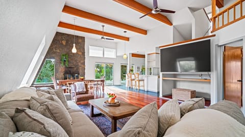 Cozy up on the couch and watch a show with friends and family!