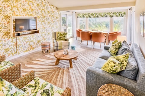 Spacious open plan living and dining area.
