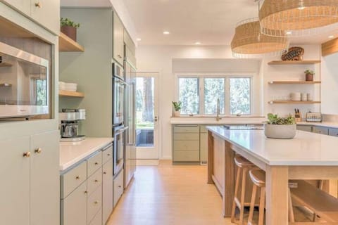 The view from the kitchen will make you want to extend your stay.  Double oven!
