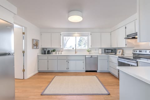 The kitchen is known to be well stocked w/appliances, utensils, and coffee & tea