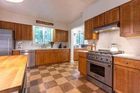 Chef's kitchen with everything you need to make a holiday meal.