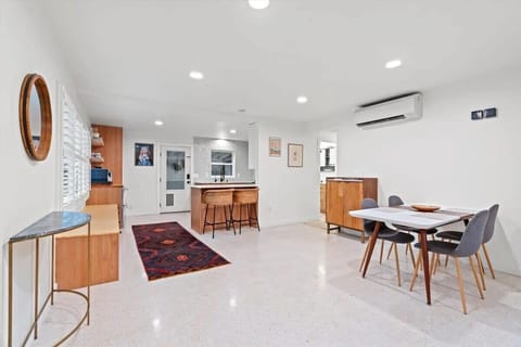 The space has A/C for your comfort