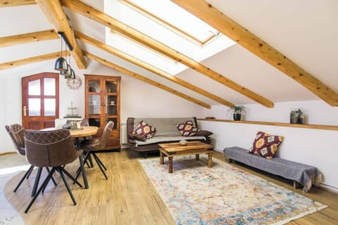 living room and kitchen