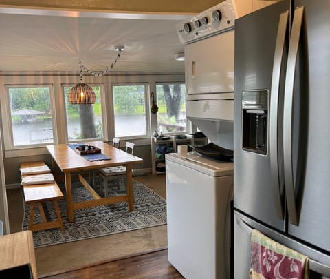 View to dining room from kitchen