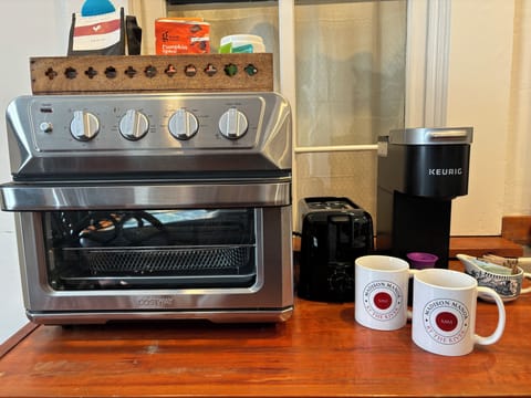 Enjoy locally roasted coffee served in Madison Manor mugs