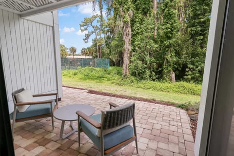 Step out to your private patio for fresh air and peaceful moments outdoors.