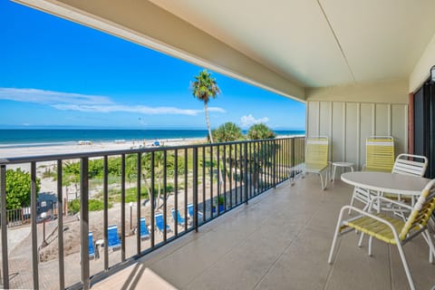 short walk to the water, beach chairs for your use are down in the pool area
