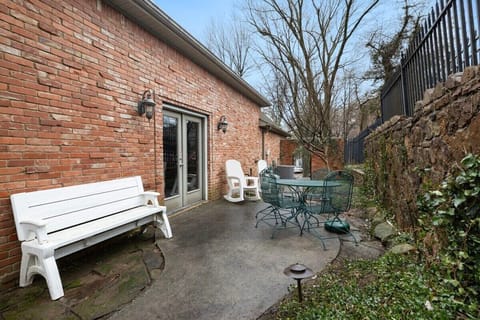 Enjoy the private patio in the center of town.