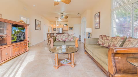 With ceiling fans and conversational spaces, you can unwind and renew.