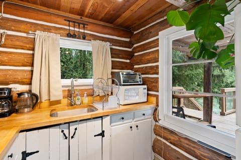 Rustic kitchen with modern touches