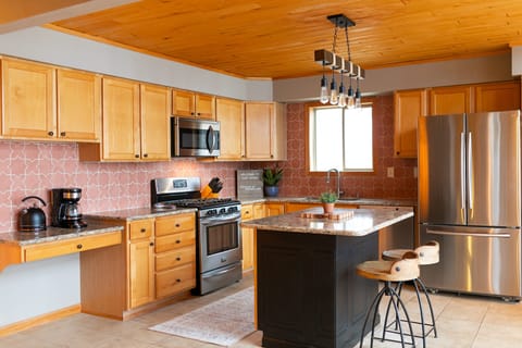 fully stocked kitchen for cooking