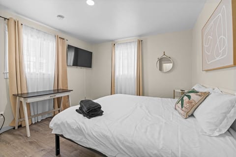 KING bed in master. TV with wifi to use with your streaming services.