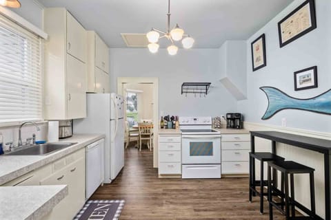 The kitchen is spacious and efficient. Perfect place to prepare a family meal.