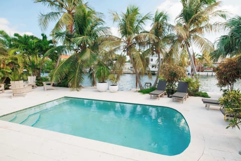 Pool with a view of the canal