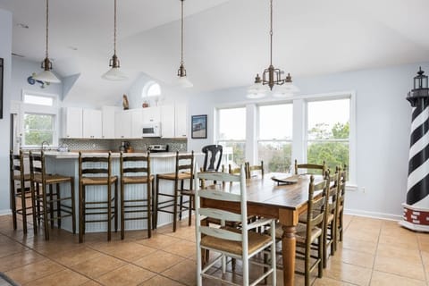 Dining Table & Kitchen w/ Barstool Seating