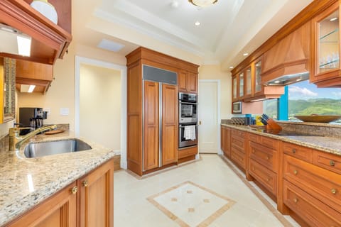 Custom Cabinets and Refrigerator