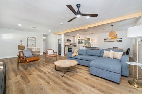 Fold-out couch in living Room