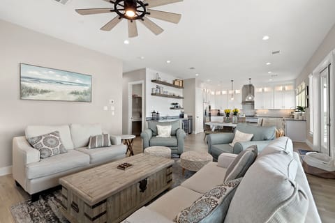 Spacious living room with comfortable seating