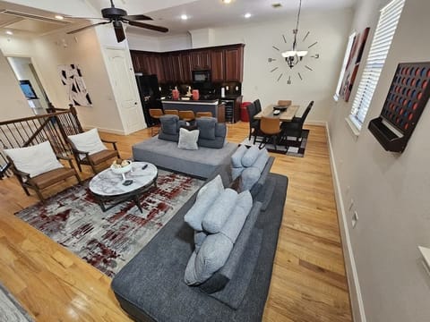 Cozy lounge space blending comfort, elegance, and entertainment perfectly.