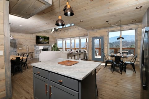 Enjoy your family and friends while you are cooking up a meal with open concept