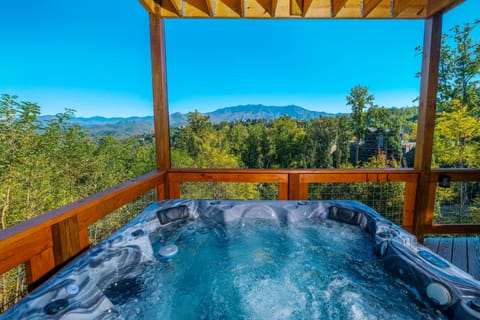 Enjoy this view from the hot tub or any of the 4 decks