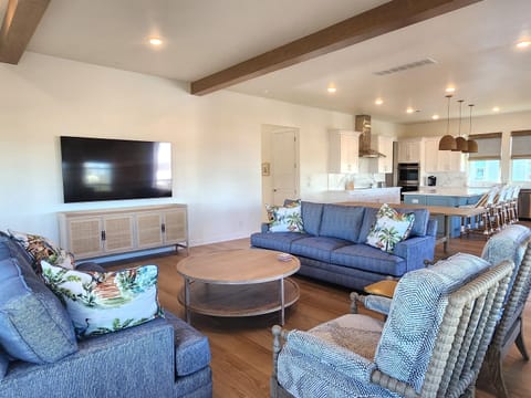 Living room with smart TV.