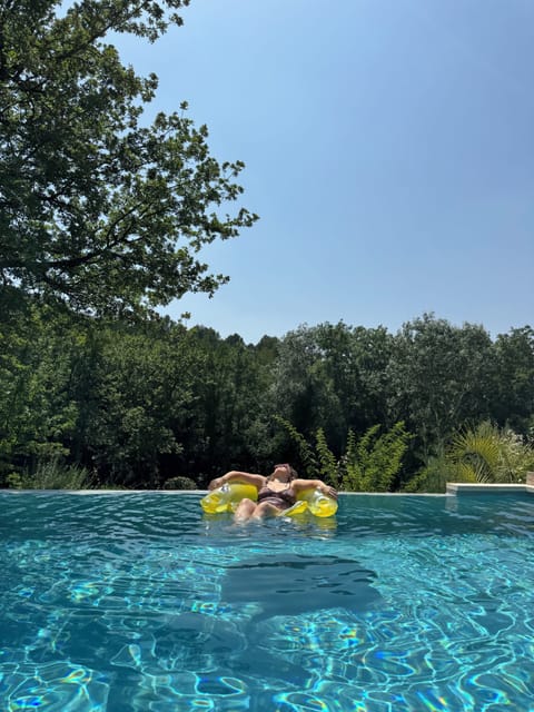 Enjoy our large infinity pool