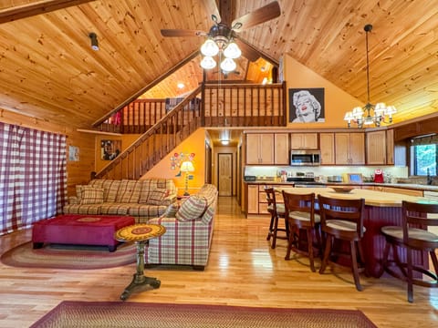 Open Concept Living Area & Kitchen