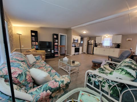 living room - smart tv + lots of games / books - very open w/ lots of room