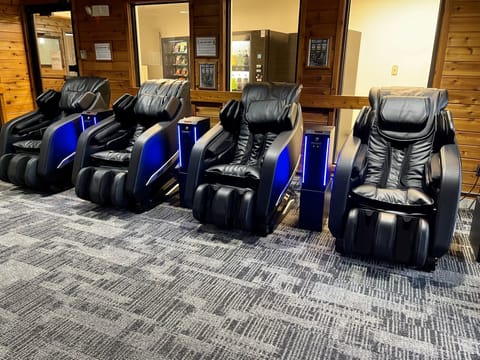 Relax in one of our 4 luxury massage chairs after a long day in the Northwoods. Enjoy a soothing massage while contributing to a good cause, as all proceeds are donated to our local volunteer fire department.