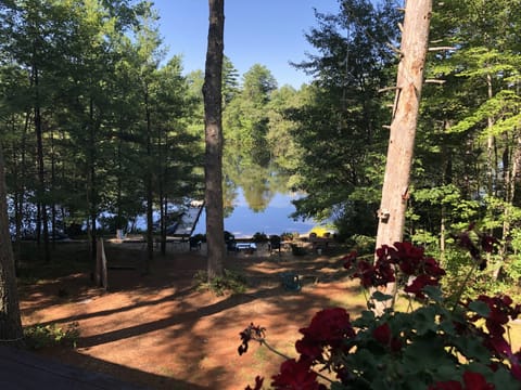 The beach from the deck