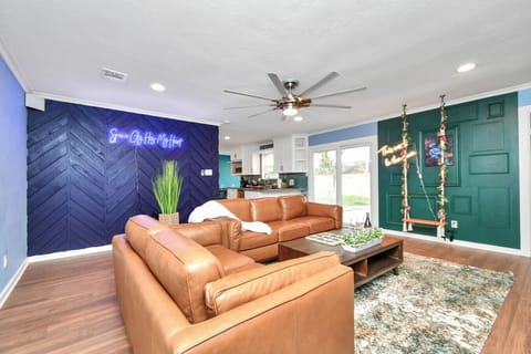 This living room is the ideal spot to curl up with a good book or enjoy a conversation with friends.