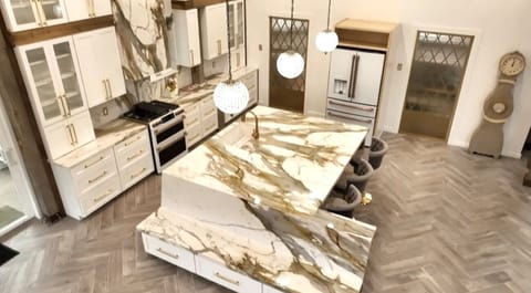 Drone View of Kitchen