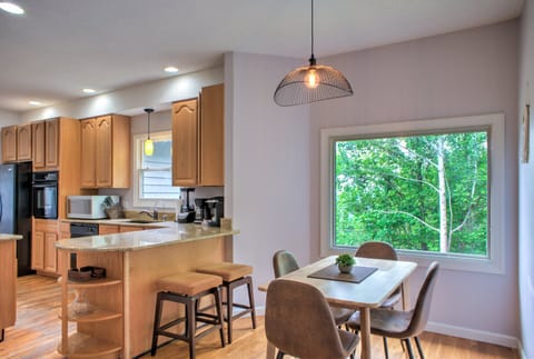 Breakfast Nook w/ Table for 4 and 2 Bar Stools