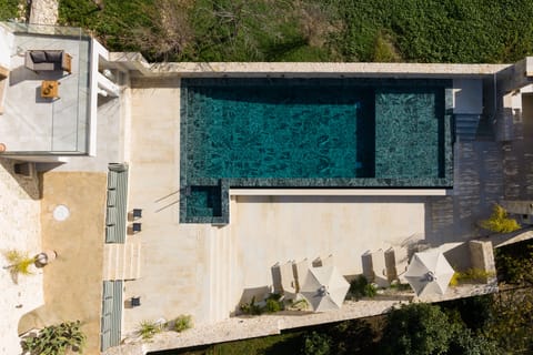 Bird's Eye View from the outdoor pool surroundings.