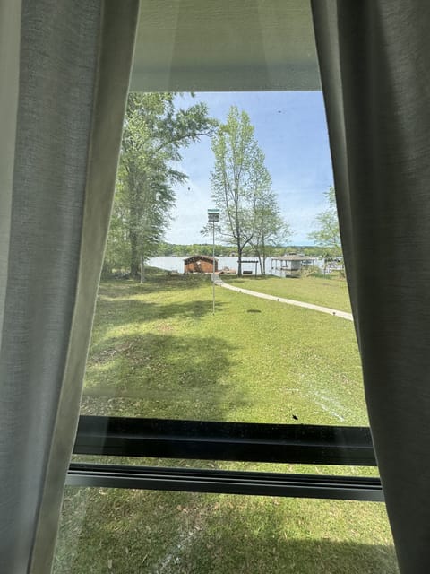 Master bedroom lake view Boathouse dock