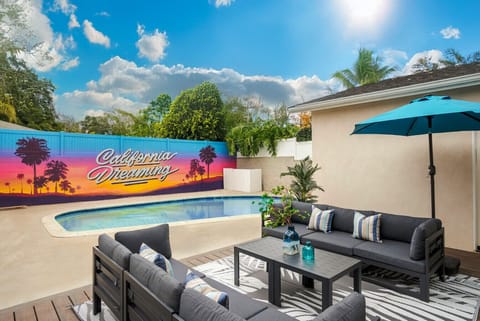 California Dreaming next to our luxury heated pool and patio