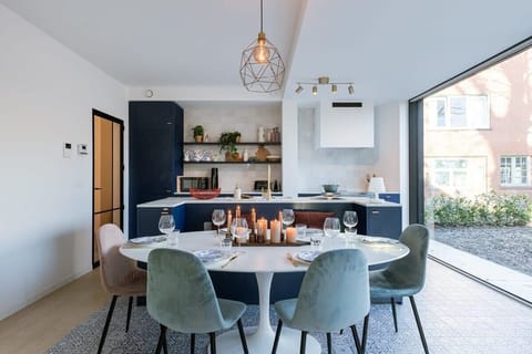 Dining setup ready for long, cozy meals together.