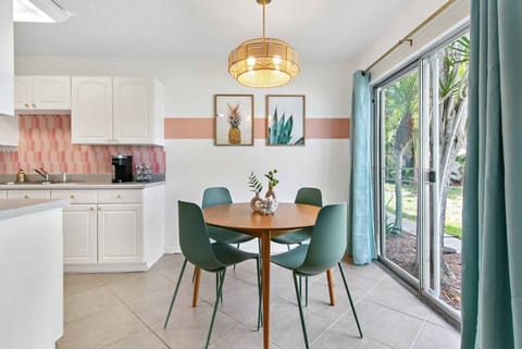 Convenience at its best! Our dining area sits adjacent to the kitchen and living room, making it a seamless experience. Enjoy the view outside as you savor your meal or sip on coffee.