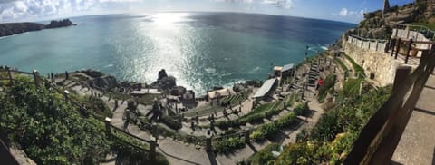 Minack theatre, open air clifftop theatre.
20 minute drive away or take the bus.