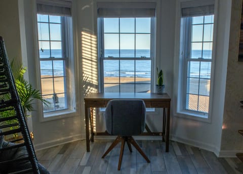 3rd floor mini office with beach view.