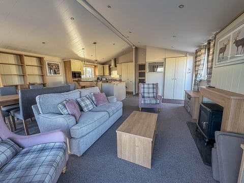 Modern furnishings in this cosy lodge