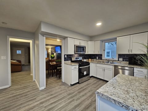 Large kitchen with all appliances