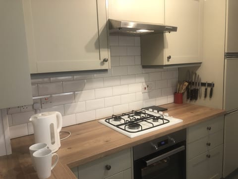 Well equipped kitchen included includes tea, coffee, sugar, condiments etc